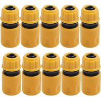 Embout Tuyau D'arrosage 10pcs, Raccord Tuyau D'arrosage, Jardin en Plastique Raccords d'Arrosage Rapides, Raccord Arrosage, Embout Arrosage, Raccord Tuyau, Jardin Raccords d'Arrosage Rapides