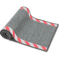 Tapis couvre-câbles avec bordure de signalisation, Rouge-Blanc 40 x 300 cm