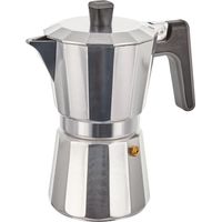 BRA Caffettiera Adatta a Tutti i Tipi di Cucine, Compresa l'induzione, Alluminio, 6 Tazze