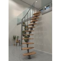 Minka Raumspartreppe Monte Carlo 35 - 293,8cm Geschosshöhe Buche Grau