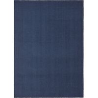 Waschbarer rutschfester Teppich Uni Elegance BLU101