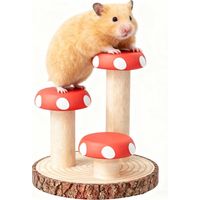 Hamster Climbing Toys Wooden Stairs Small Animal Cage Accessories Enrichment Toys for Rat, Gerbil, Ferret, Chinchilla, Guinea Pig
