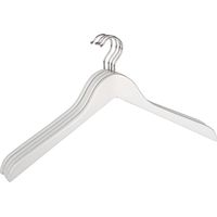 WENKO Formbügel Blanca 12er Set, Kleiderbügel, Weiß, Holz weiß