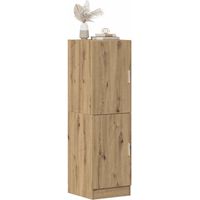 Vidaxl – Armoire de cuisine en bois d'ingénierie 38x41,5x131,5 cm – Résistante à l'humidité – 2 portes – Grand espace de rangement