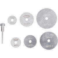 Ensemble de 7 disques de scie circulaires en acier rapide, mini-disques de coupe, lames de scie circulaire