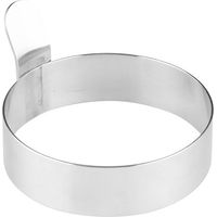Pancakevorm, eierring, 4 stuks, 9 cm, spiegeleivorm, eierring voor het koken van spiegelei/pannenkoeken/omeletten en meer, antiaanbaklaag, voedselveilig roestvrij staal
