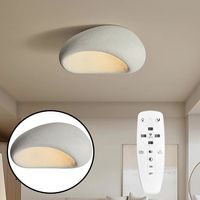 AUTRUCKER Plafonnier en polystyrène haute densité de 45 cm, modèle de plafond, à intensité variable en continu, avec télécommande et tête de lampe