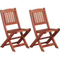 Chaises à manger pour enfants lot de 2 Bois d'eucalyptus vidaXL