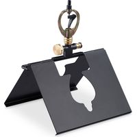 Relaxdays Arroseur de jardin ou toit, raccord pour tuyau d’eau 1/2", irriguer surfaces rondes jusqu’à 78 m² , noir/doré
