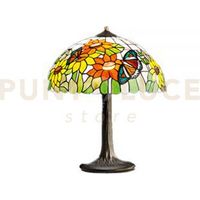 SUNFLOWER Lampada fusione ottone brunito H 56 x Ø 23 cm Attacco E27 senza paralume