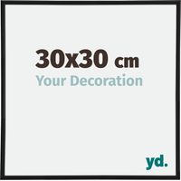 yd. - Cadre photo 30x30 - Noir Mat - Plastique - Annecy