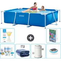 Rechteckiger Frame Pool - 220x150x60 cm - 7-teilig S54