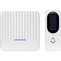 Sonnette intelligente sans fil à énergie solaire, sonnette intelligente sans fil, sonnette musicale longue distance pour les grandes maisons, sonnette vidéo intelligente avec vue en direct, détection