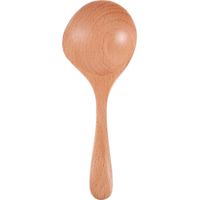Cuillère en bois, cuillère de cuisine en bois, louche à soupe en bois pour la cuisine-16.00X6.50X2.00CM