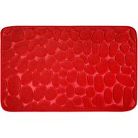 Ahlsen Pieza de Alfombra de Baño Viscoelástica Antideslizante - Alfombra de Baño 40 x 60 cm - Rojo