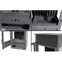 EEK A Kaminofen Panorama 3 Seitig 9 kW Dauerbrand Teba TKS 12 Kamin Holzofen 3 Seiten Ofen Holz