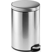 Papelera con pedal Durable de acero inoxidable 12L