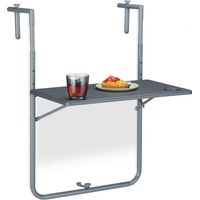 Table suspendue pliable grise pour balcon