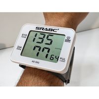 Sfigmomanometro Da Polso Elettronico Misuratore Pressione Sangue Digitale Schermo LCD 60 Memorie Polsino Regolabile