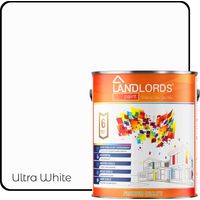 Landlords Paint - Kitchen & Bathroom Paint - Mould Resistant, Washable & Durable - Ultra White - 20L (Pack of 4 x 5L)