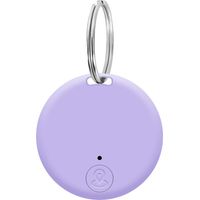 Intelligenter Bluetooth-Schlüsselfinder, GPS-Tracker, 15 m Reichweite, geeignet für Kinder, Haustiere, Katzen, Motorräder, Gepäck, Smartphones (lila)
