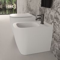 Bidet WUNDER monobloc Blanc mat. sans bonde