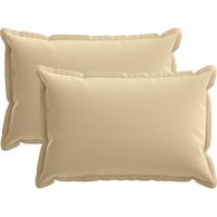 Housse de coussin 2 pc HOUTEN Beige 50 x 80 cm Polyester vidaXL