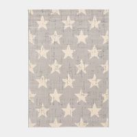 Tapis chambre d'enfant - Star Vintage - Gris clair - 80 x 150 cm