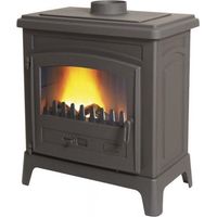 Stufa a legna GODIN Fonteval 10Kw - Antracite - 389143