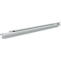 Rollschubführung Standard I - Schubladenschiene 700mm mit Kunststofflaufrollen, Auszug bis 25 kg belastbar, Stahl weiß