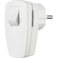 Abgewinkelter, abnehmbarer Stecker mit Unischuko-Anschluss 250 V, 16 A, IP20, weiß / 12100
