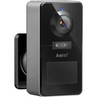 Caméra de sécurité Arenti POWER1 4.0MP noire sans fil