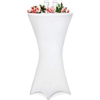 Deuba Housse de table pour bar - 80 cm - Blanc