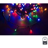 Luci Natale 48 LED Multicolore, Filo Verde 5mm, Bluetooth, IP44 (24 Pezzi)