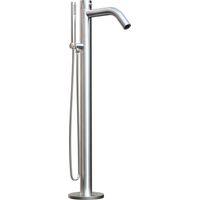 Sined Oristano Mini Edelstahl Freistehende Dusche Stand 316l Für Outdoorbadewanne Mit Handbrause Einheit Mit Heißem Und Kaltem Wasser Inlet Auch Ideal Für Den Einsatz Im Freien