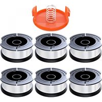 Cyslmuk – Pack de 6 bobines de fil coupe-bordure 1,65mm – 9m nylon polyamide – Système d'alimentation automatique – Compatible Black et Decker