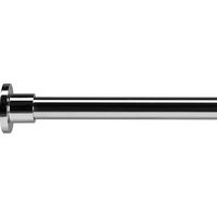 Croydex Premium Stainless Steel Straight Shower Curtain Round Rod, Chrome