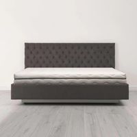 (Europa) Colchón Memo 140x190 - Grosor 12 cm - Zonas de confort de espuma adaptable - Blanco roto