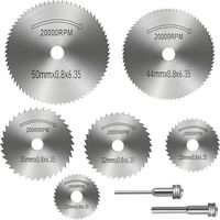 Lot de 8 petites lames de scie circulaire en acier, lame de scie, mini lame de scie circulaire, scie à bois pour finition, outil multifonctionnel, lames en acier rapide pour outil rotatif