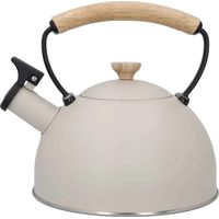 La Cafetiere Bouilloire sifflante inox crème latte 1,6L