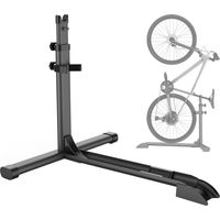 Wiltec Range-vélo pour 1 bicyclette – 68,8 x 56 x 49,3-81,1 cm – Capacité 25 kg – en Acier – Rack à vélo autoportant, Support rangement