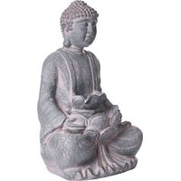 Gartenbrunnen LED URLANTE Buddha Grau