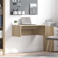 vidaXL Wall-Mounted Desk Sonoma Oak 80 x 45 x 30 cm Engineered Wood