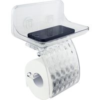 Organisateur Porte-papier wc transparent en plastique mod. air container