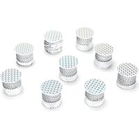 9 Rouleaux de Fil Pailleté 6mm PVC Art Déco Accessoire 5 Yards Argent