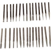 FENOPLASTICA30pcs Forets Diamant Fraises Rotatives Pointes Diamantées Diamant ponçage Forets à meuler diamantés Aiguille de meulage diamant Accessoires de broyage électrique Pour Dremel Rotary Drill B