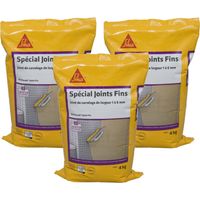 Juego de 3 materiales de rejuntado listos para mezclar para interiores y exteriores - SIKA SikaCeram Joint Fin - Manhatt
