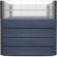 GARANTIA ERGO QUADRO Turbo L 75 bancal elevado Stone, incl. sistema de ahorro de agua FLORA
