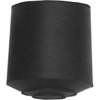 Contera goma cilíndrica negra 20mm