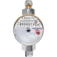 Waschtischzähler ECO TWO in ONE, 3/4" AG, 80mm Warm- und Kalt